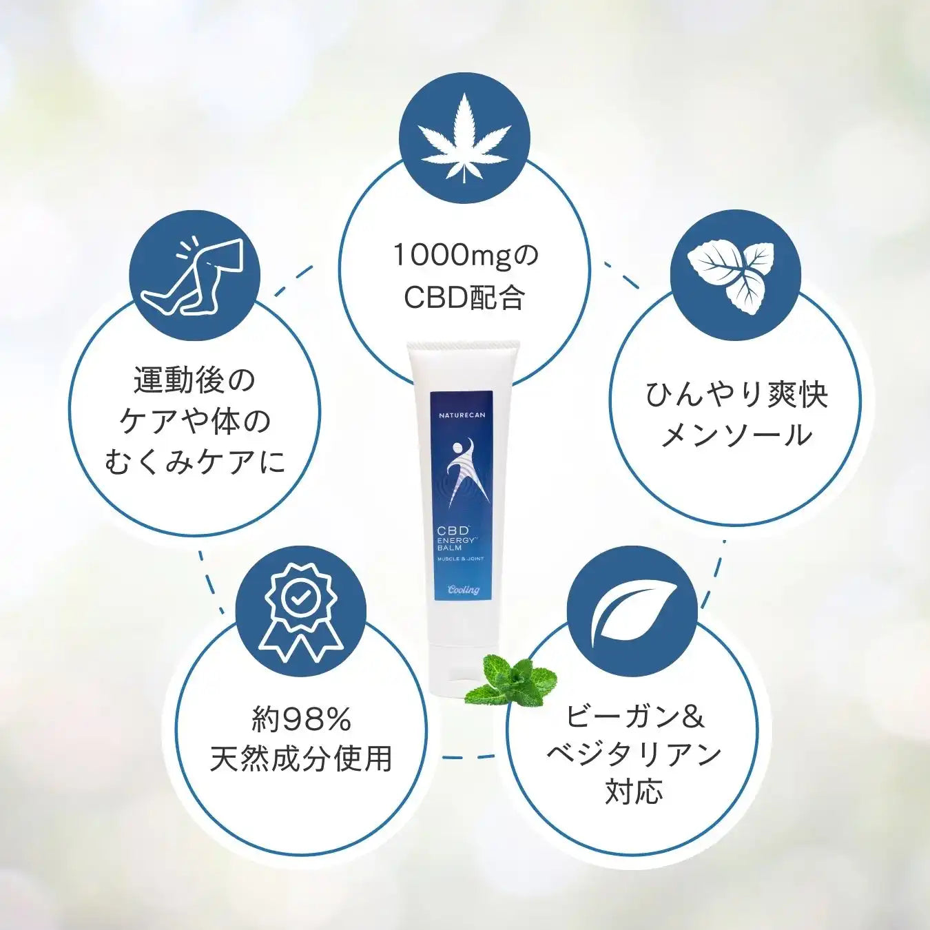 NATURECAN CBDエネルギーバーム 100ml CBD1000mg配合