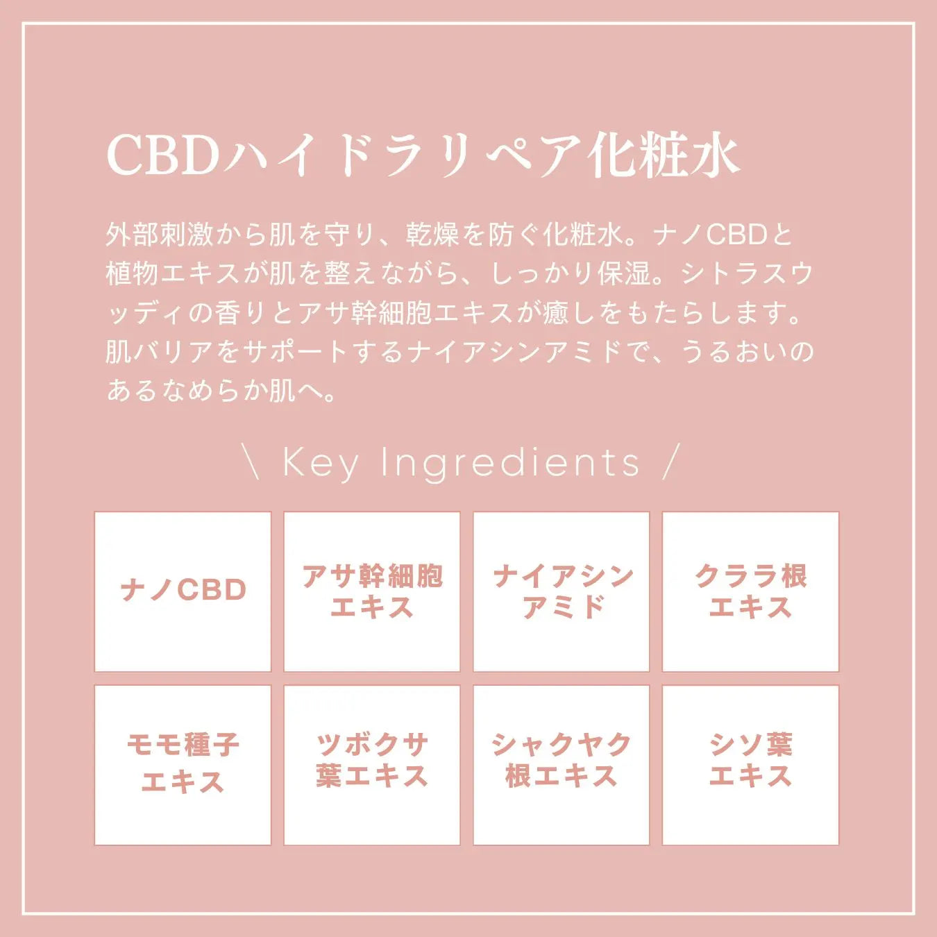 NATURECAN CBDハイドラリペア化粧水 120ml CBD240mg配合