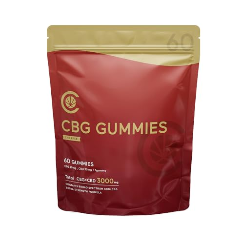 CANNATECH CBG + CBD グミ 60粒 CBG1500mg CBD1500mg配合（CBG25mg CBD25mg/粒)