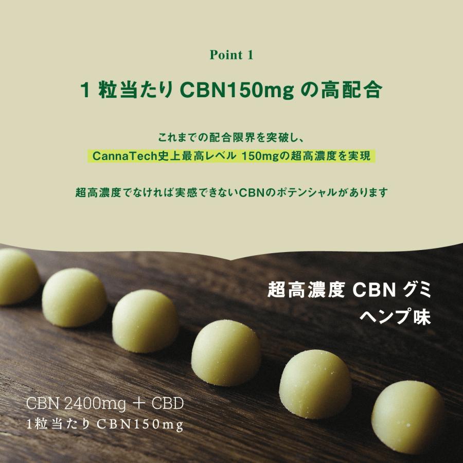 CANNATECH CBN グミ 16粒 CBN 2,400mg ヘンプ味『 超高濃度 CBN 150mg /粒』 ブロードスペクトラム cbn ヘンプテルペン配合 CT Freak FEEL DEEPLY