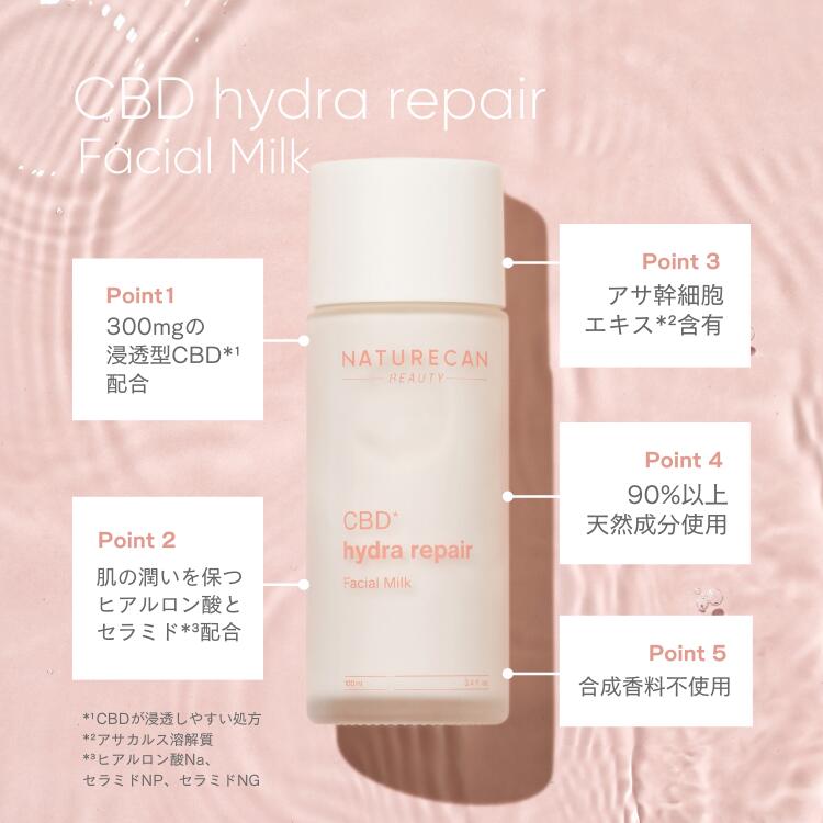 NATURECAN CBDハイドラリペア乳液 100ml 浸透型CBD300mg配合