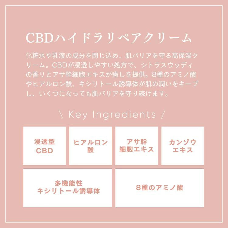NATURECAN CBDハイドラリペアクリーム 50g 浸透型CBD250mg配合